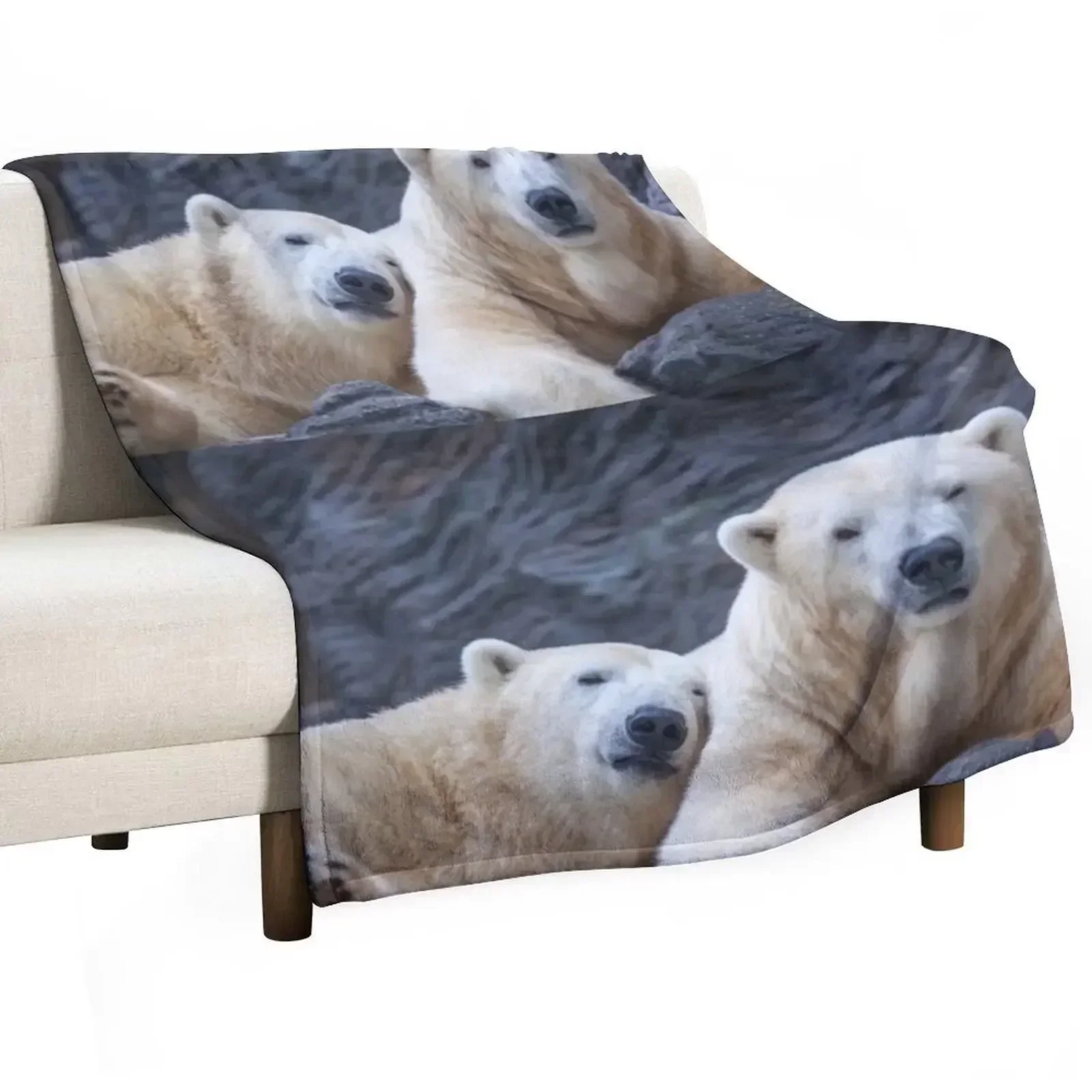 

Polar Bears Snuggle II Throw Blanket Bed linens blankets and throws Decorative Throw Luxury St Blankets