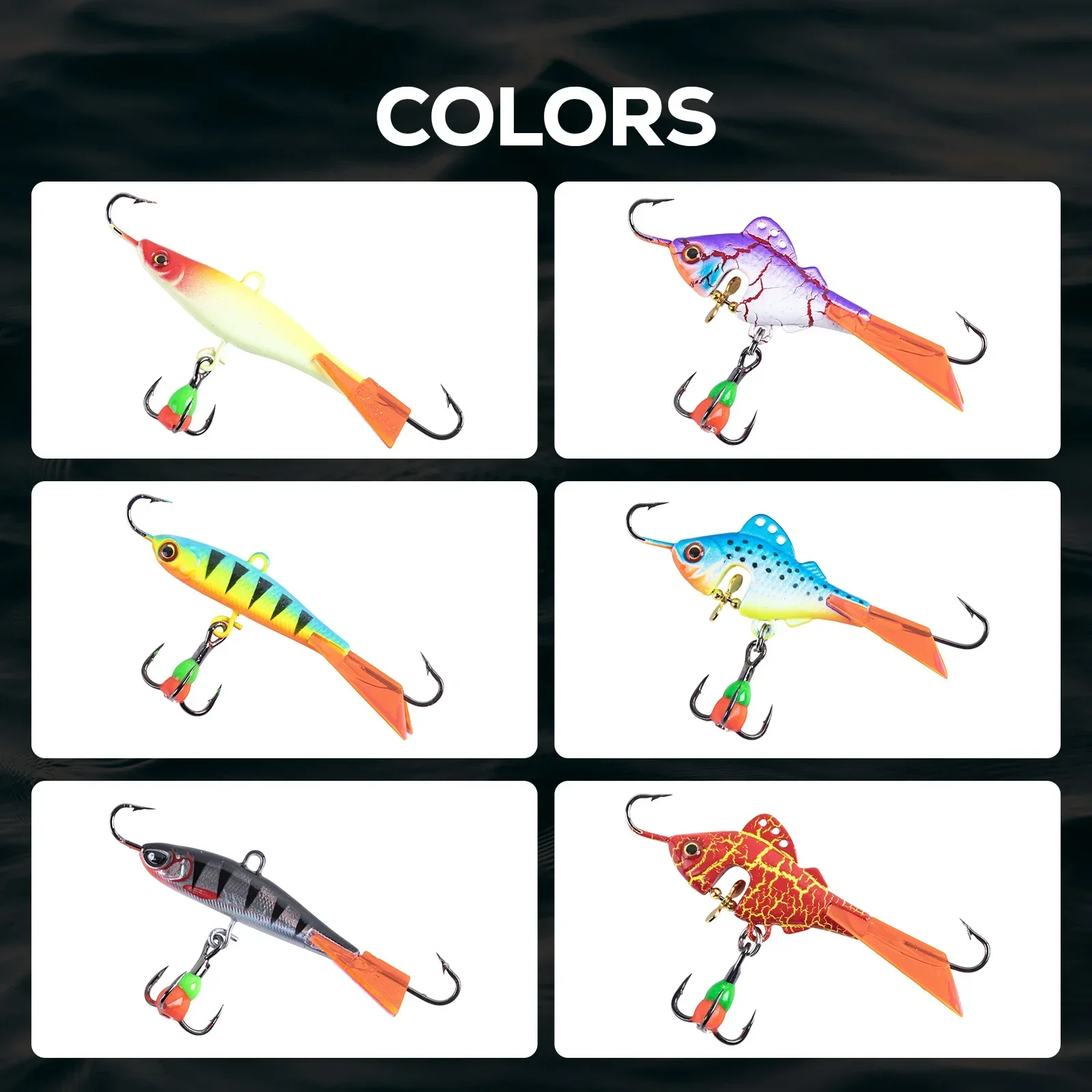 

Goture 15 г зимняя приманка для зимней рыбалки, приманка для джиггинга, лезвия из нержавеющей стали, вибрационный баланс, джиг-воблер для окуня, щуки, окуня 5-7 см