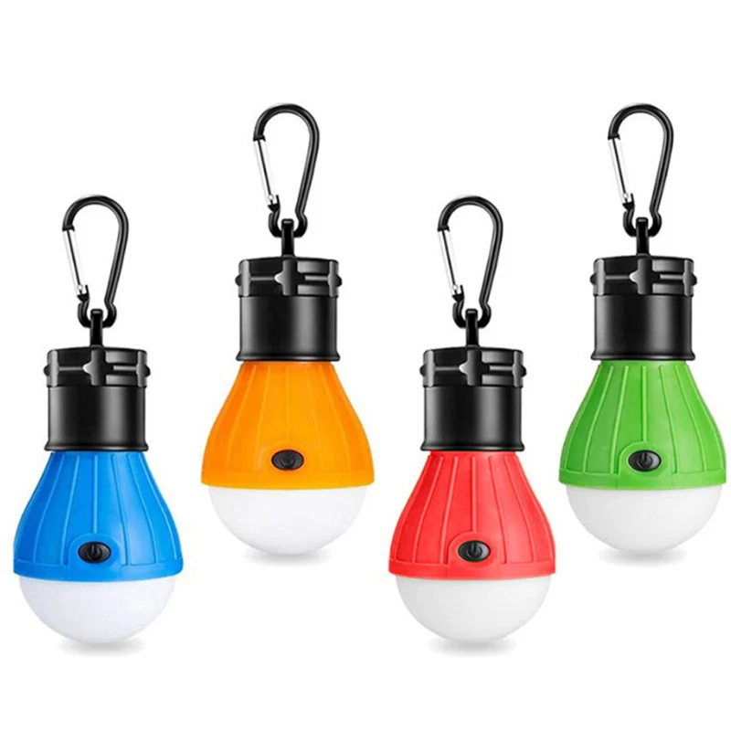 Bateria Powered Outdoor Camping Lanterna, Multicolor Iluminação impermeável, Mini lâmpada LED portátil, Luz de emergência