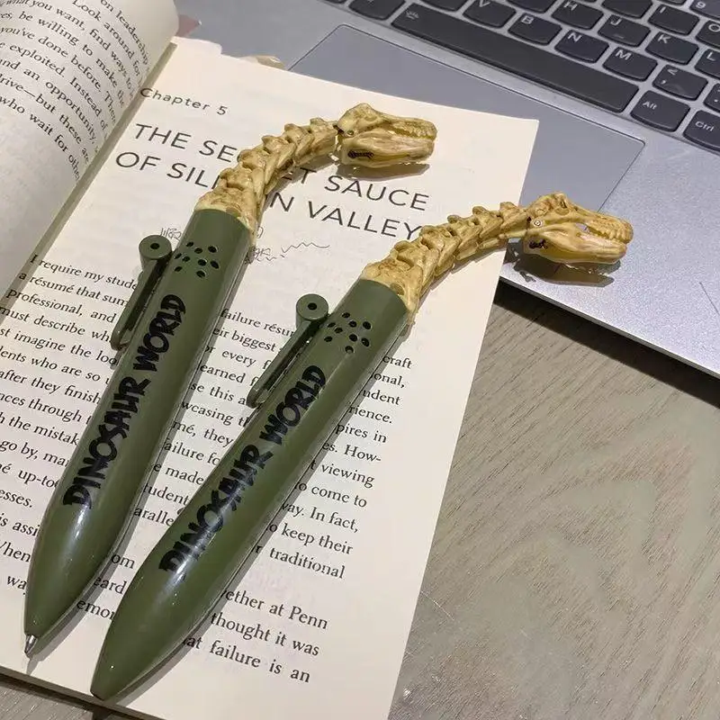 

1 шт. Забавная гелевая ручка-динозавр с открытым ртом, прикольный динозавр-ручка для подростков и школьников старше 5 лет, для ведения дневников