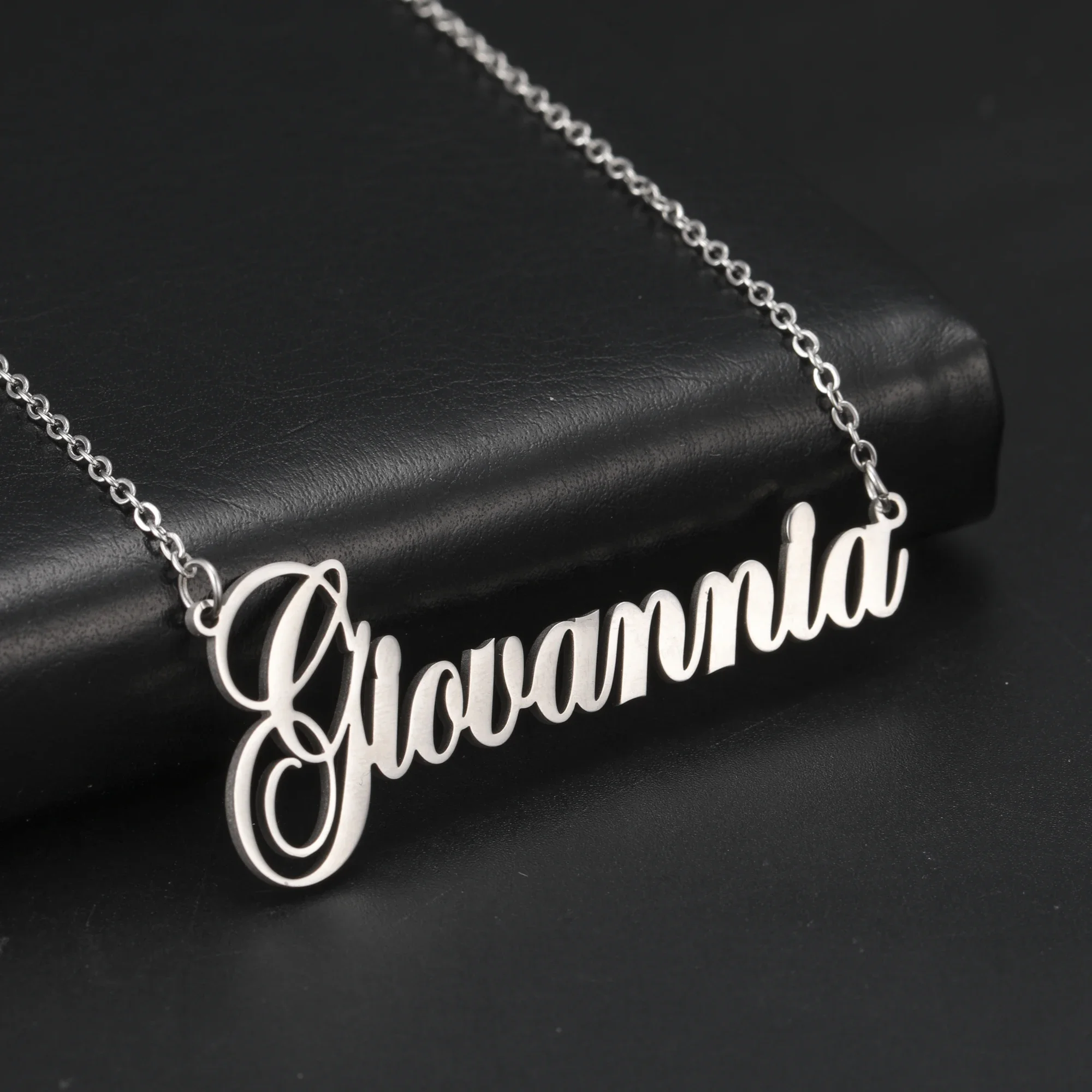 

Sipuris Custom Name Necklace Personalized Golden Choker Stainless Steel Necklace For Women Man Customized Jewelry Weddings Gifts
