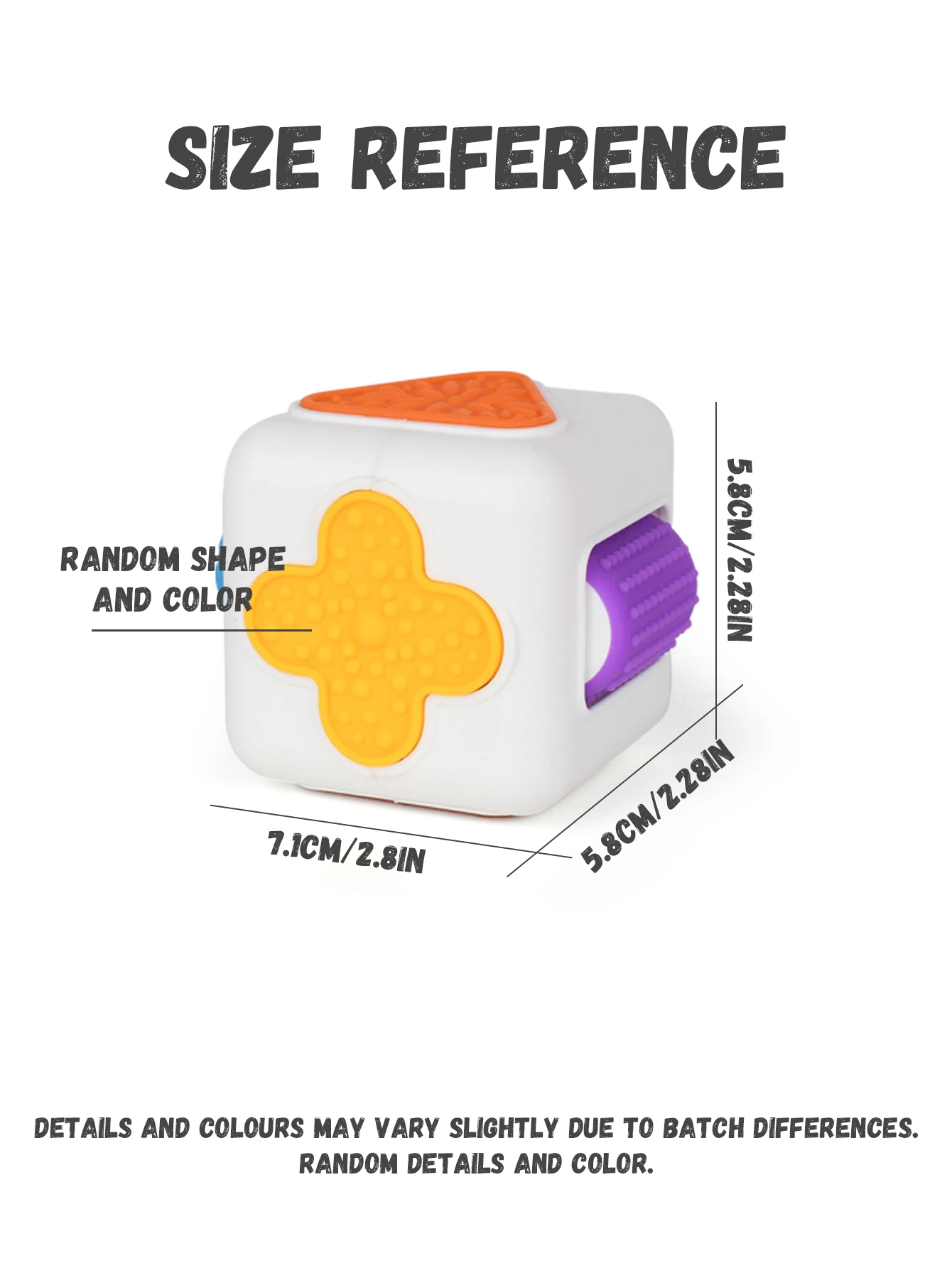 1pc Geometria esagonale sensoriale Decompressione della punta delle dita riducendo il cubo del rullo ragazzi ragazze giocattolo antistress regalo di Natale