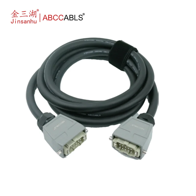ABCCABLS 10-Pin HE-010 Heavy Duty Connector Cable, Harting Style 16A 500V Stage Light Extension Cord