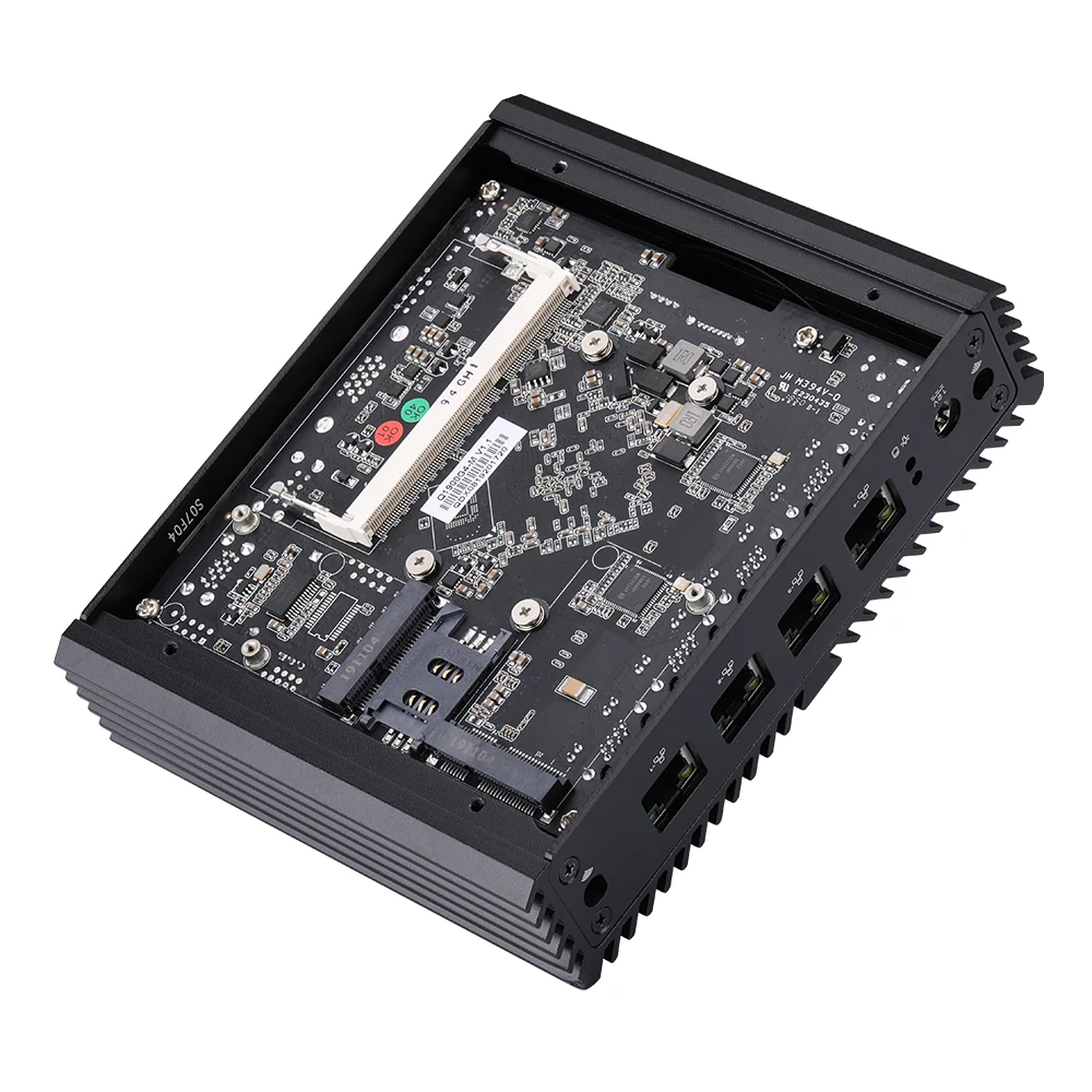 Qotom Q190G4N Mini PC 4 LAN con processore Celeron j1900 Quad Core 2.0 GHz Soft Router Firewall