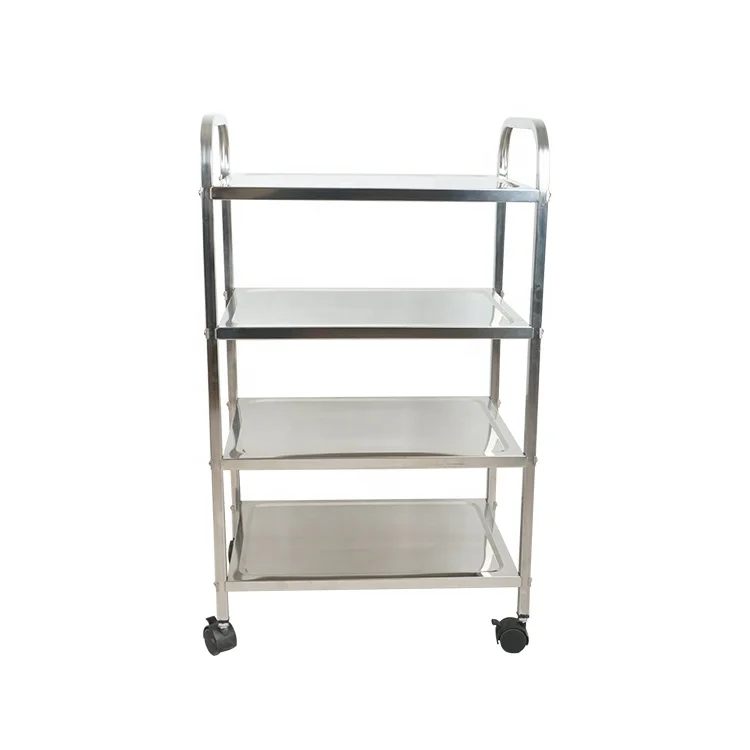 four-layers-hotel-food-service-stainless-steel-meat-trolley-affordable-price-hotel-cleaning-trolley