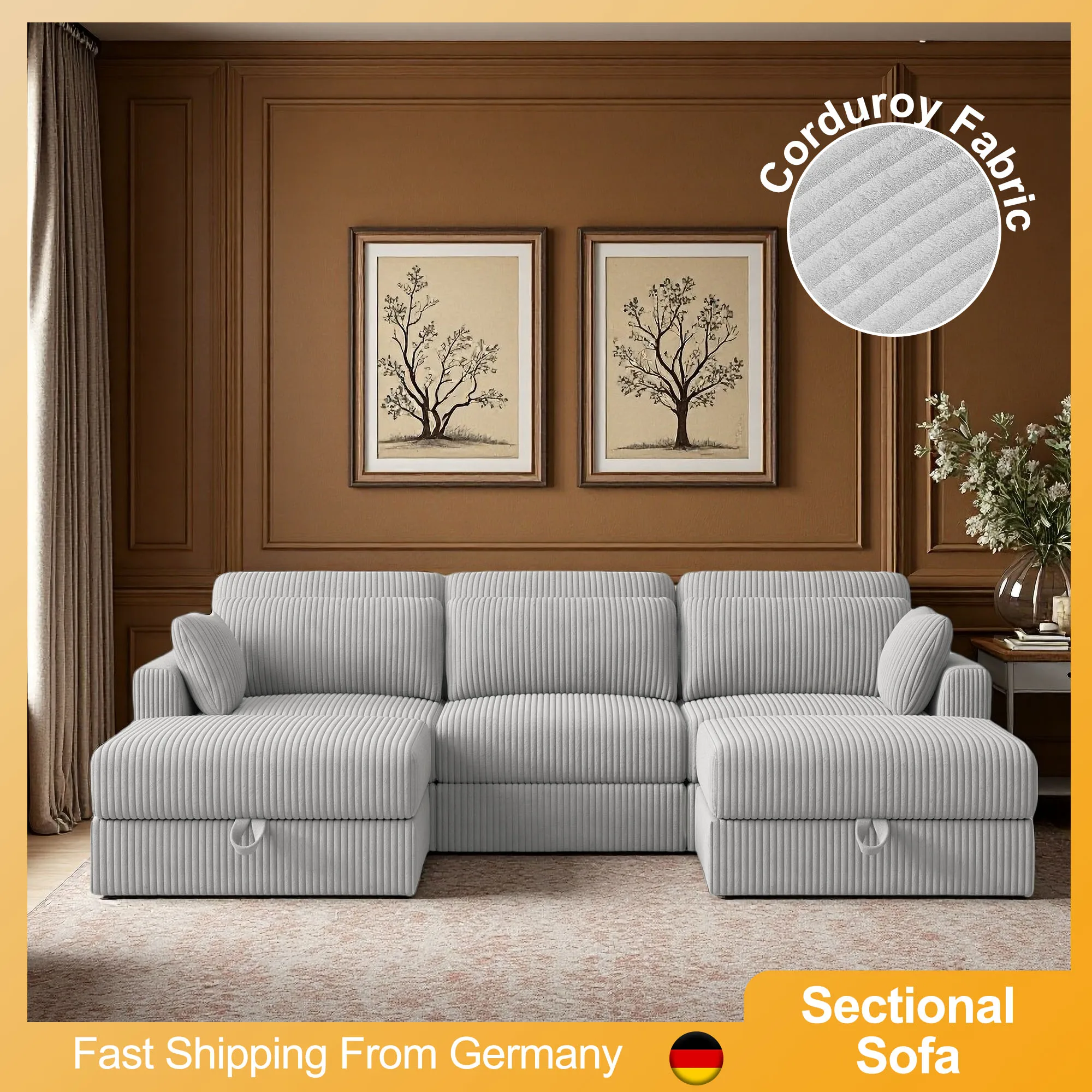 

Вельветовый модульный секционный диван, секционный диван-облако 2/3/4-местный, современный секционный диван с подушками для современной гостиной