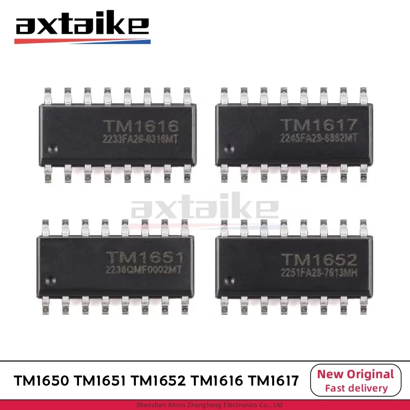 10PCS TM1650 TM1651 TM1652 TM1616 TM1617 SOP-16 LED Driving Digital Control Chip SMD IC