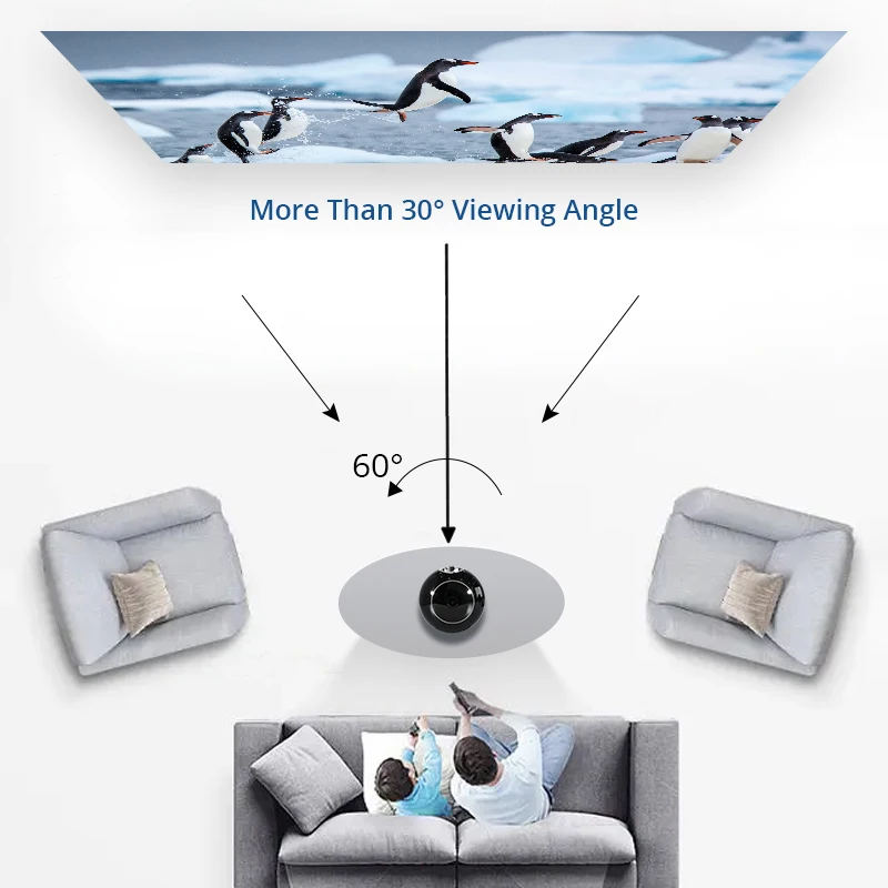 Hotack Wholesale 100 Inches Projector Screen Sopt Light Screen 100% Brightness Increase 16:9 Foldable Portable Movies Screen