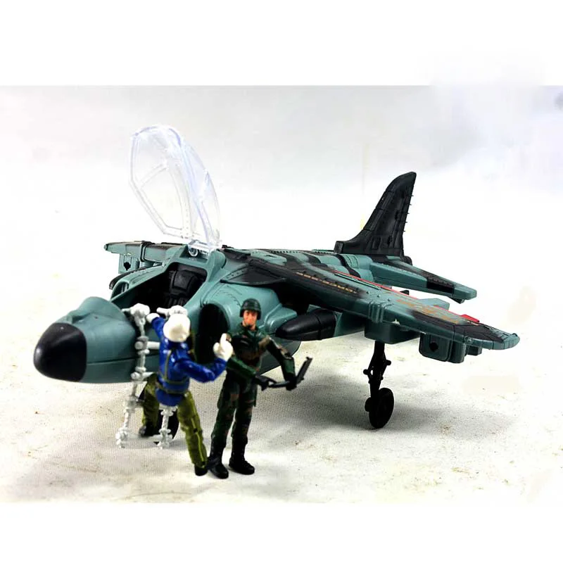 1:18 Scale Soldier Military Fighter Model Airplane For 3.75\'\' Action Figure Vehicle Scene Accessory Display Boy Toys In Stock