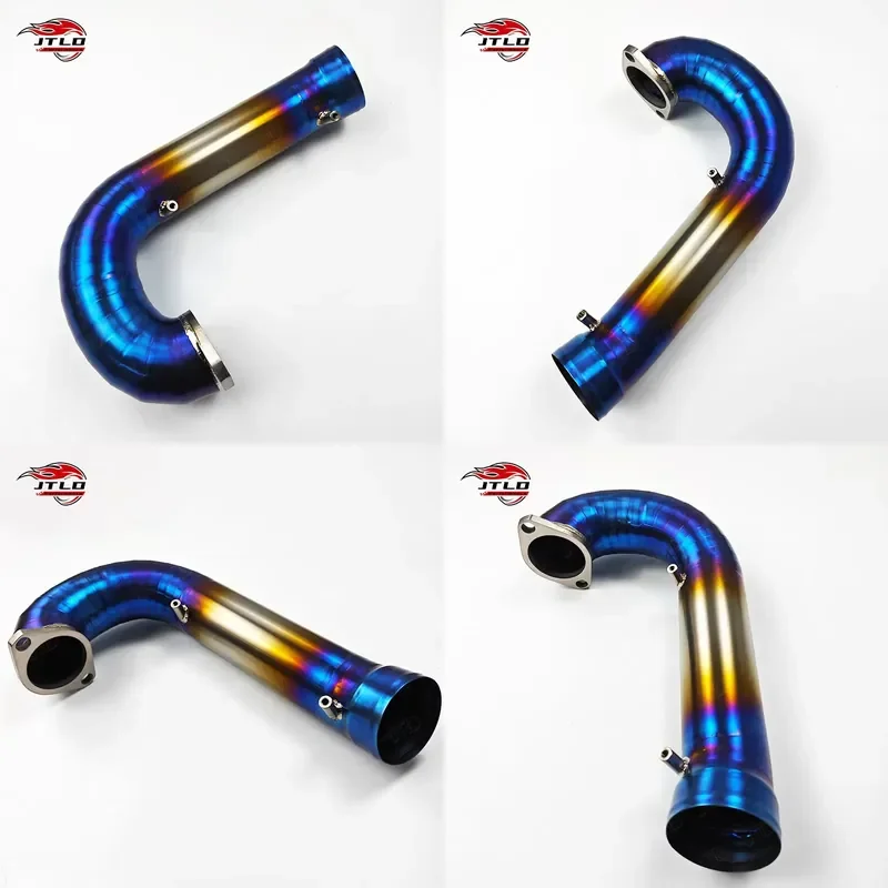 High Performance Charge Pipe Set for Honda Civic FL5 Titanium Brushed Blue Burnt Intake Pipe Exhaust System Type