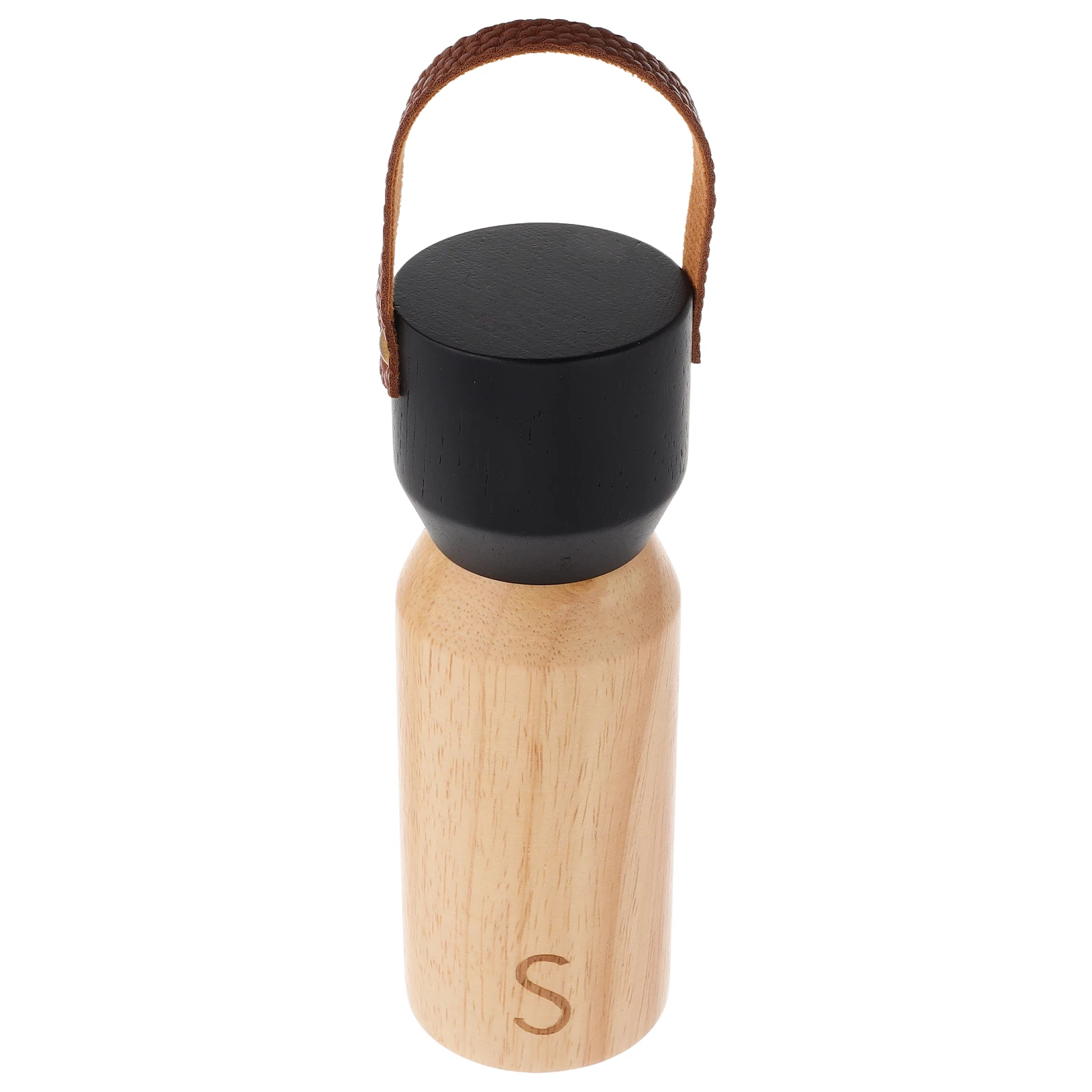 

1pcs Pepper Grinder Salt Mini BBQ Refillable Spices Grinding Bottle Natural Wood Manual Kitchen Dining