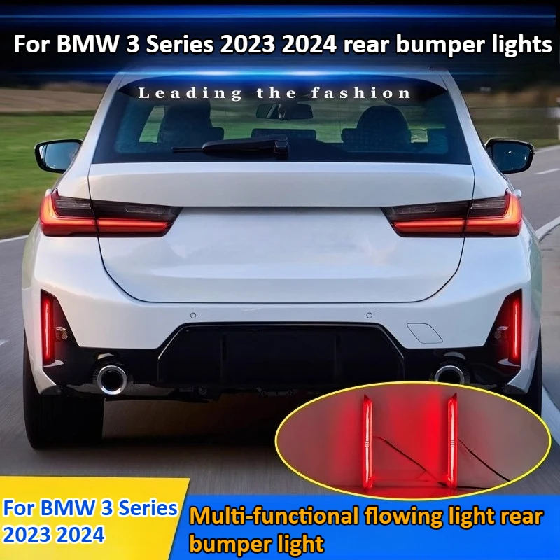 

For BMW 3 Series 2023 2024 Flowing Tail Light Reflective Panel Modification LED Navigation Light Brake Light