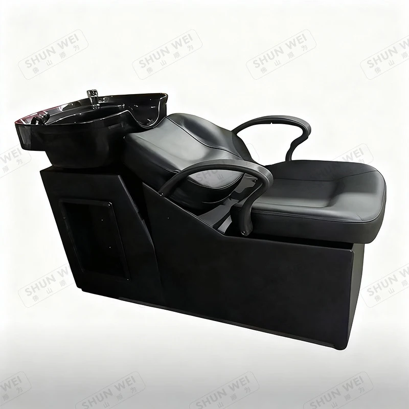 Factory Direct Sale: Trendy Semi-Reclining Salon Shampoo , Simple And High-End Ceramic Wash Bed Hair Salons