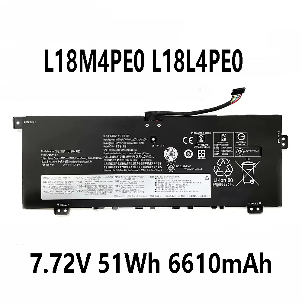 

L18M4PE0 L18L4PE0 6610 мАч/51 Втч аккумулятор для ноутбука Lenovo Yoga C740-14IML 81TC000JUS 81TC000QUS 81TC003LUS серии литий-ионный