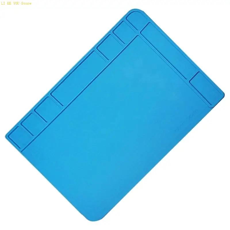 W3JE ESD Aislamiento calor Mat soldadura Herramienta reparación teléfono computadora Resistente calor