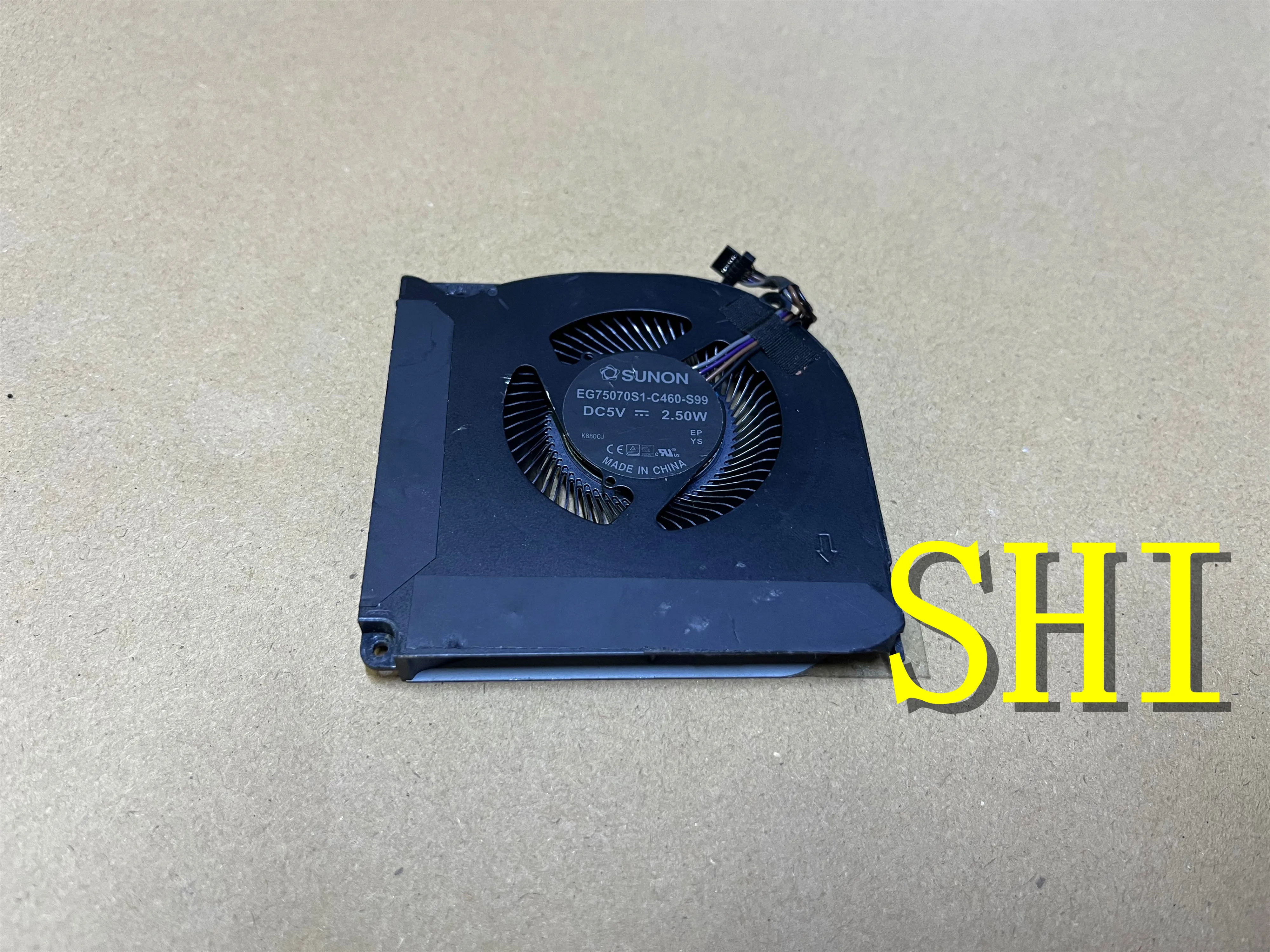 GK7CN6S  FOR used Original Laptop Cooling Fan For VULCAN X9 PLUS Fan Barrett B6 B9 Fan EG75070S1-C460-S99 THER7GK5C6-1411