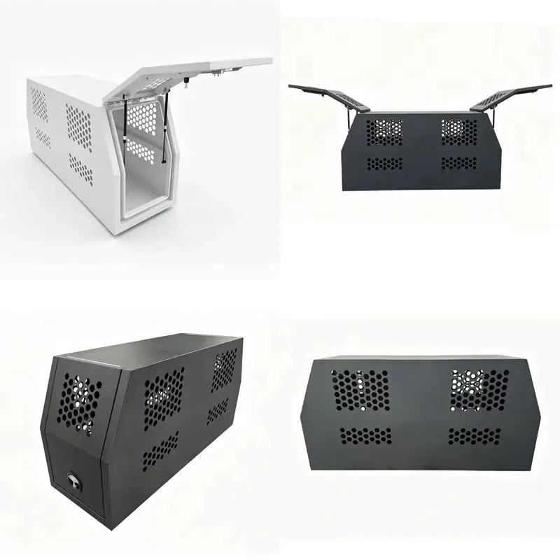 Aluminum Outdoor Waterproof Lockable Toolbox with Powder Coating and Middle Door
