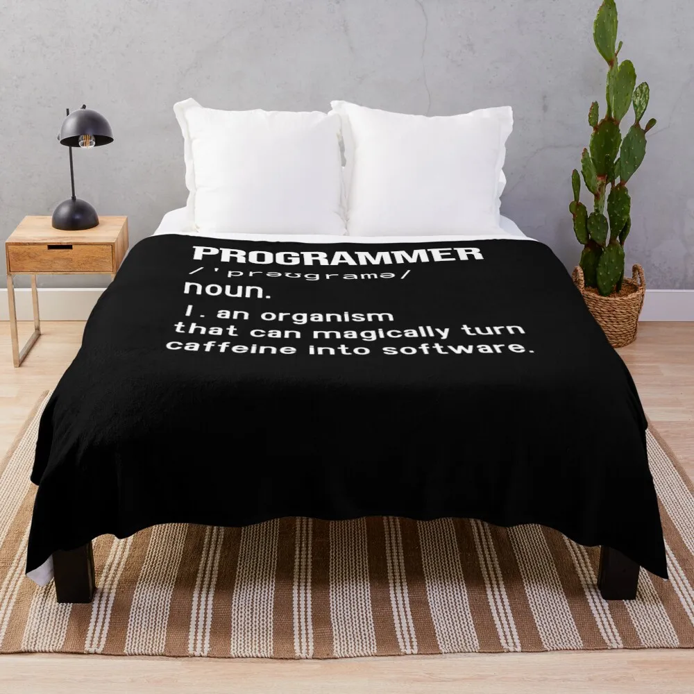 Programmer Programming Vintage Programmer Coder Sayings Throw Blanket wednesday Sleeping Bag for babies Blankets