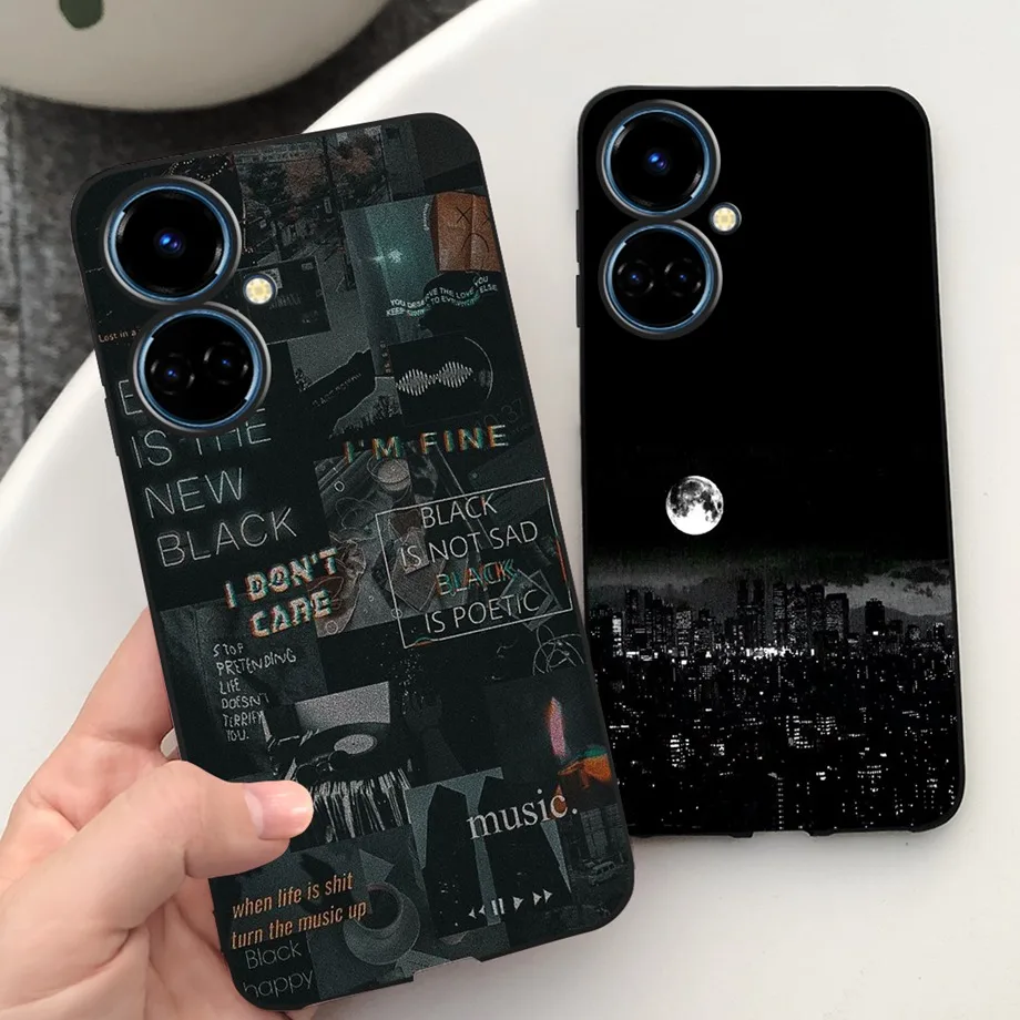 For Tecno Camon 19 Neo Phone Case Camon 19 Pro 5G Housing 2024 New Fashion Soft TPU Coques For Camon19 19Neo Funda Moon Night