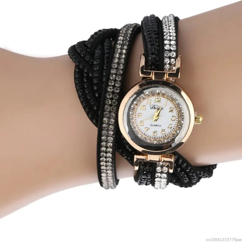 Jam tangan untuk wanita sabuk gelang kristal Quartz jam tangan wanita Zegarek Damski Reloj Mujer לqueensqueensik-yowish nexjis