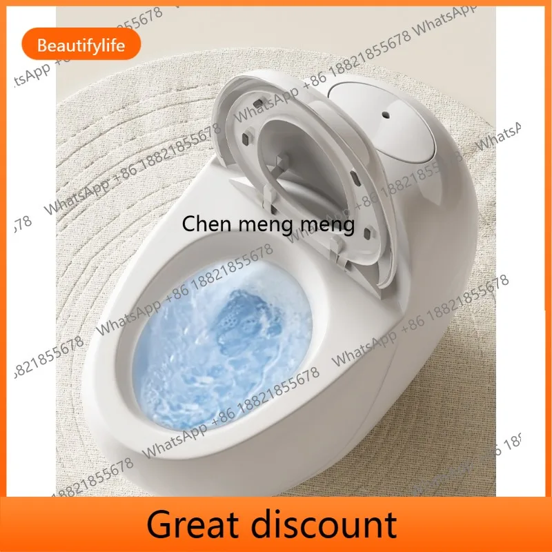 

M53 Household flush toilet super egg round mini water-saving deodorant small toilet