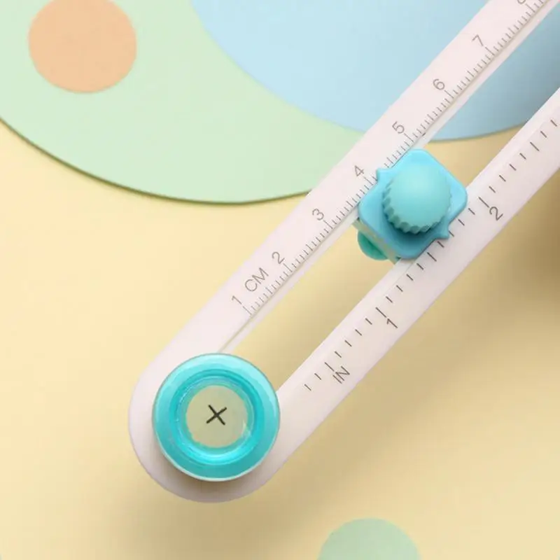 For DIY Handmade Scrapbooking Paper Adjustable 360 Round Compass Circle Cutter Circular Paper Scrapbooking Round Trimmer Tool