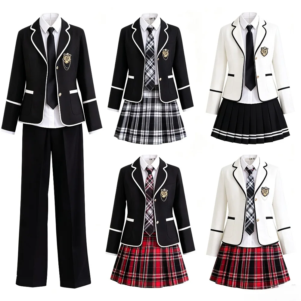 Uniforme Escolar de Manga Larga para Estudiantes de Coro, Uniforme JK para Niños de Secundaria y Estudiantes de Japón y Corea del Sur