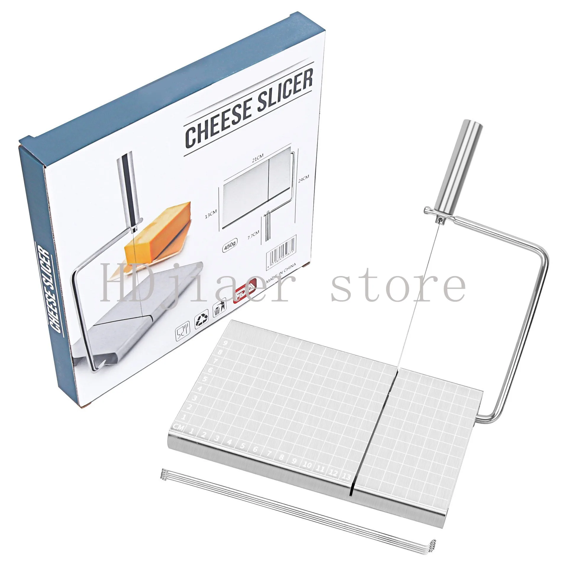 

Multi-function cheese slicer with graduated stainless steel, sausage, ham, cheese, cheese cutting