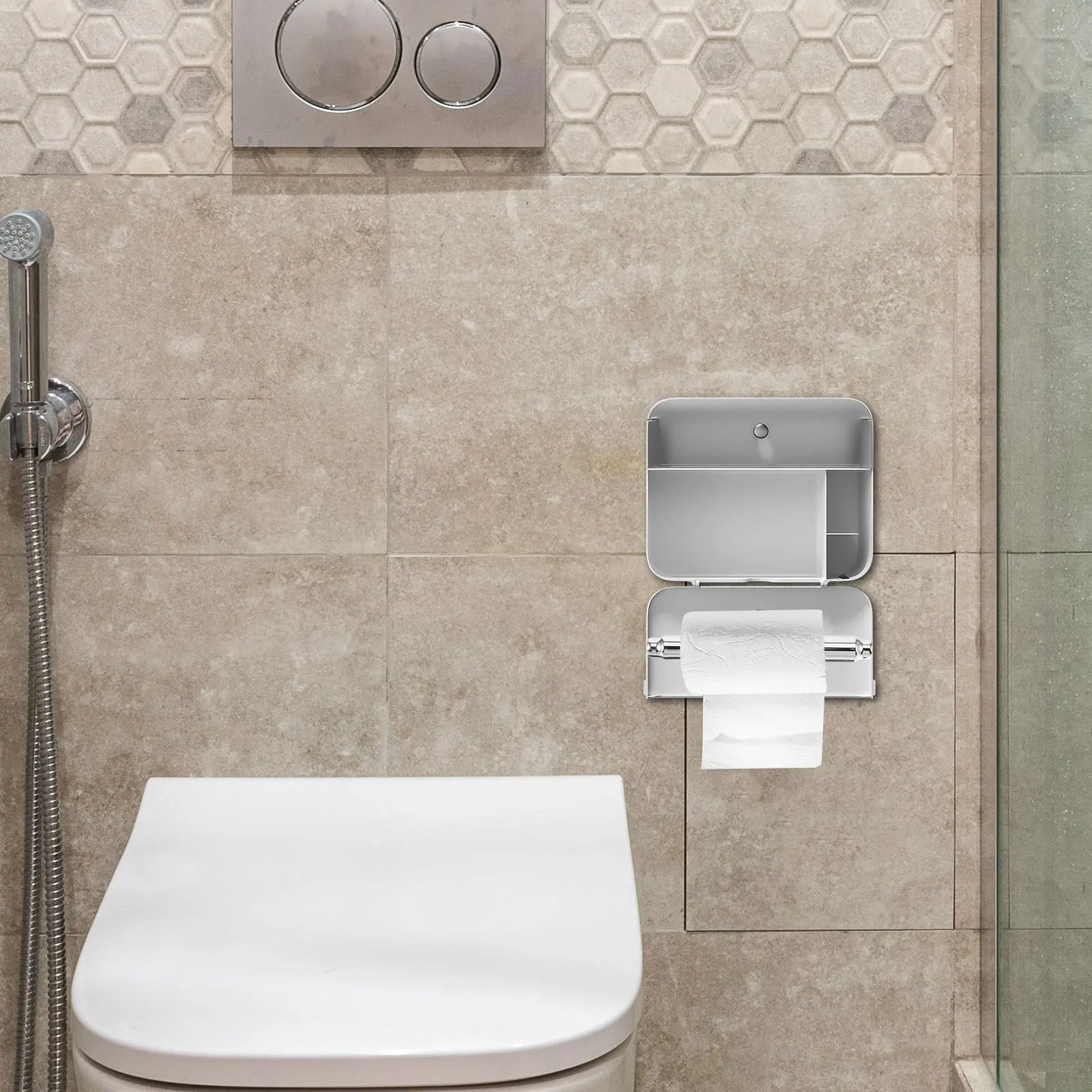 

Paper Toilet Holder Replacement Rod Tank Shaft Roller Stainless Steel Commercial