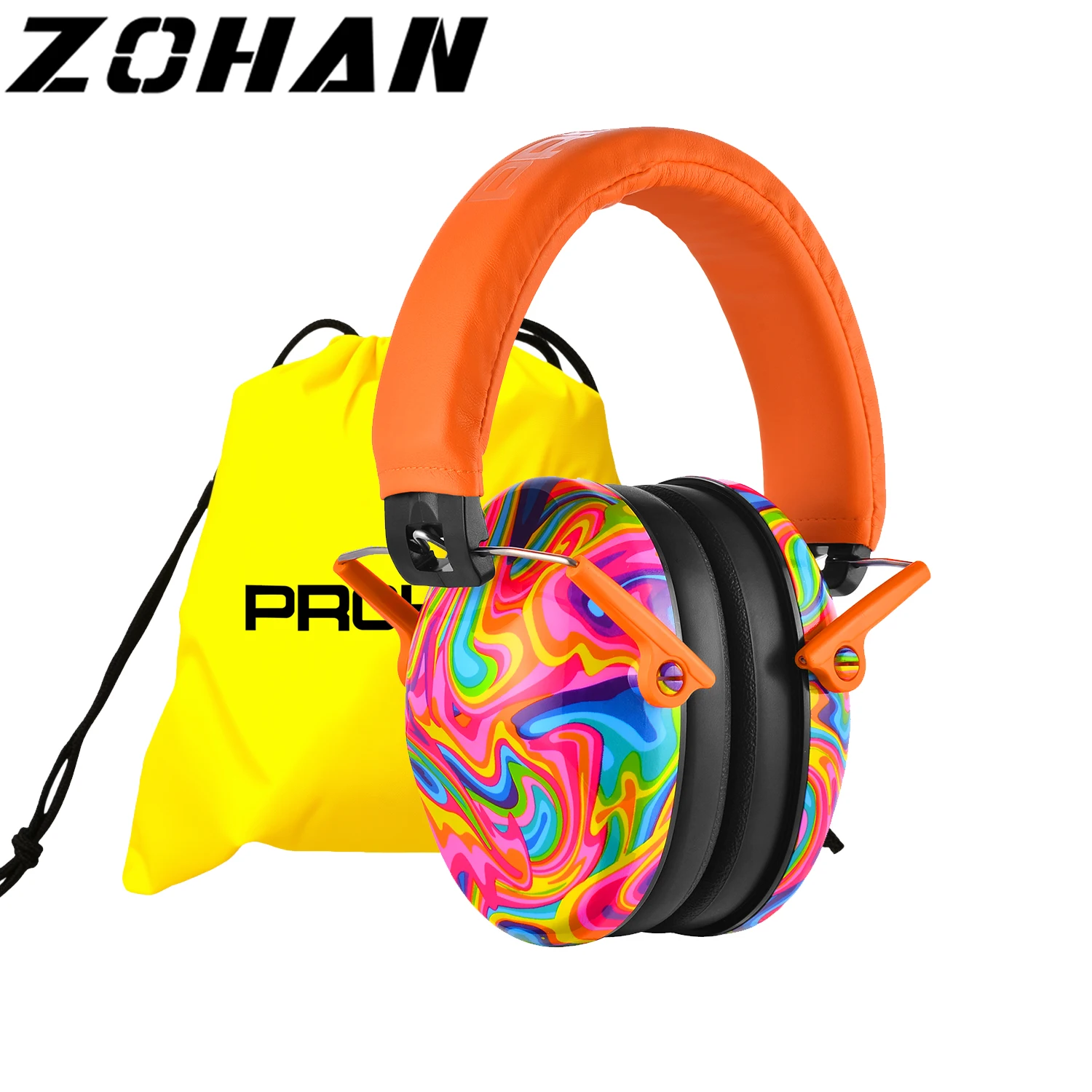 ZOHAN Kids Earmuffs Adjustable Hearing Protection Ear Cover Autism Ear Damper Noise Reduction Ear Defenders Bag for Children