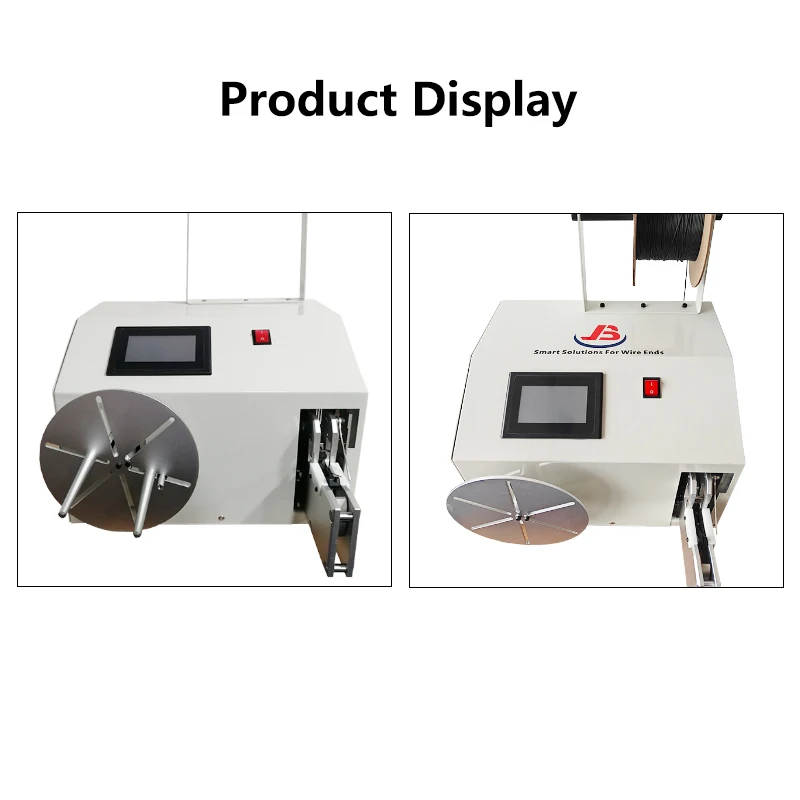 JB-330 Automatic Electric Wire Winder Machine AC/DC 110V-220V Semi-Automatic Round/Long/8-Shaped Binding & Tying for Cables