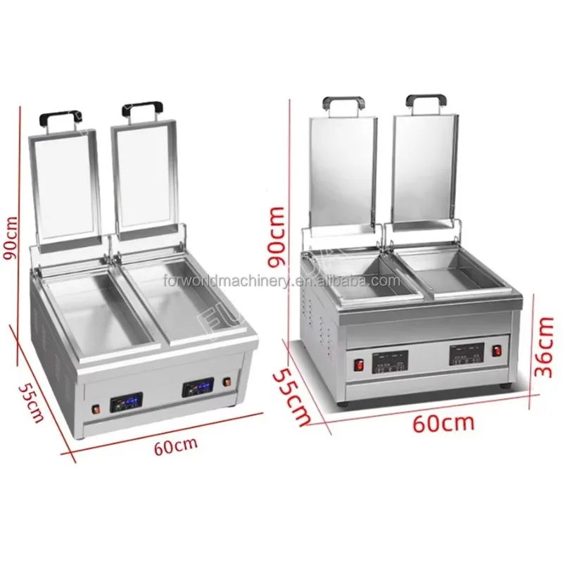 Máquina de Alto Rendimiento para Freír Bollos, Sopas de Carne, Dumplings y Gyoza a la Parrilla