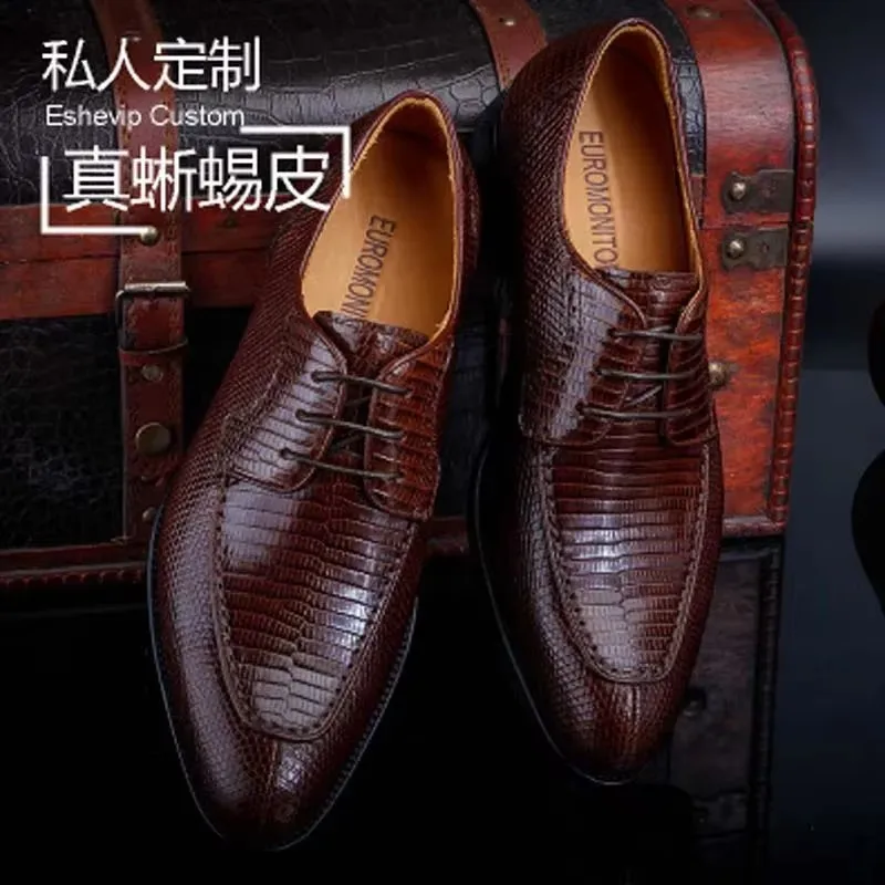 ourui business male Handmade men  formal shoes leather  shoes male wedding shoes