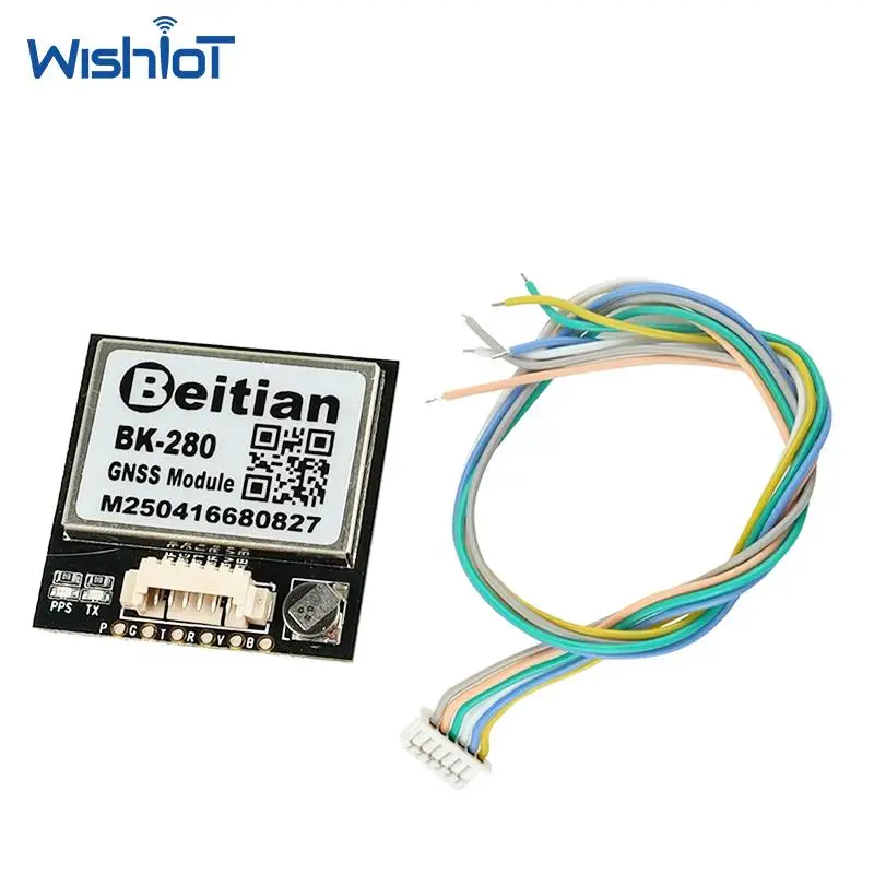 4-System GPS/GLONASS/BDS/Galileo 1.5m CEP Beitian BK-280 Professional GNSS Module w/M9140 Chip 92Ch 1.25-6P Cable