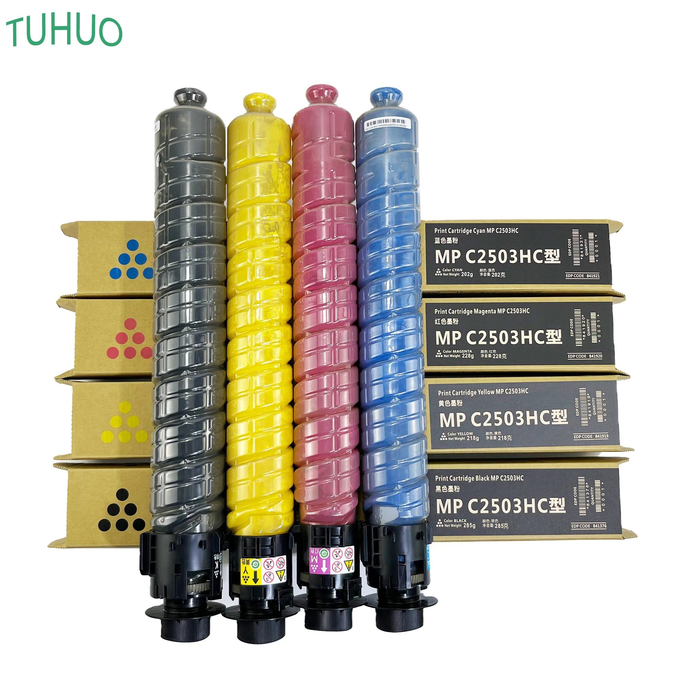 4PCS Copier Toner Cartridge For Use in Ricoh MP C2003 C2503 C2004 C2504 C3003 C3503 C4503 C5503 C6003 C3004 C3504 C4504 C6004