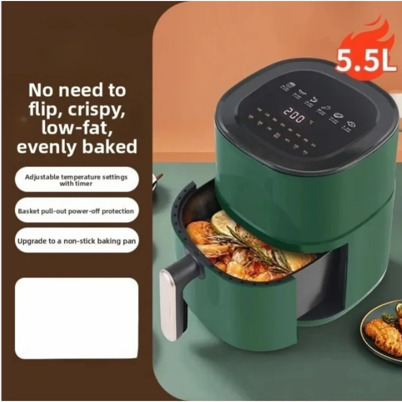 5L Digital Air Fryer Oil Free Cooker Multi Function Large Capacity for Healthy Family Cooking