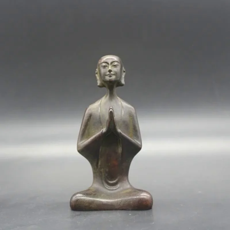 

Retro Copper Wudao Monk Tabletop Ornaments