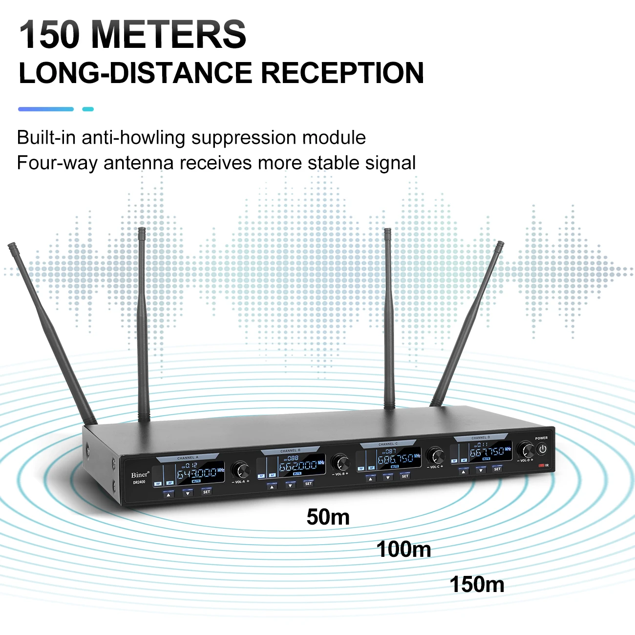 DR2800 ميكروفون سماعة رأس لاسلكي احترافي محمول على شكل حرف U مؤتمر فيديو محمول لمعلم ميكروفون المسرح #5