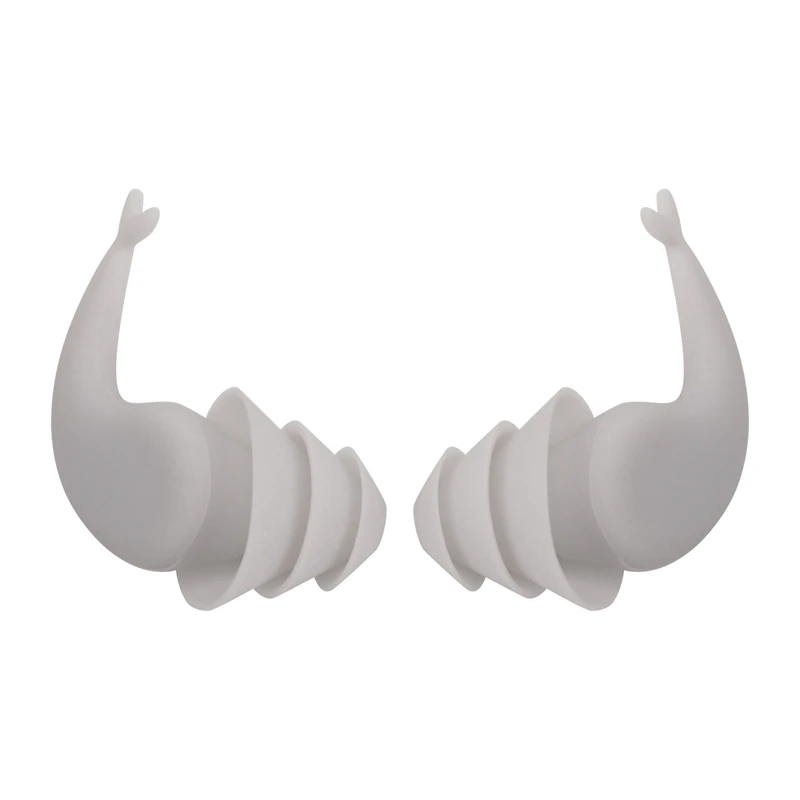 

【RU09】3 Pairs Great Waterproof Ultra Comfy Earplugs,Swimming Ear Plugs,Reusable Silicone Ear Plugs for Water Sports