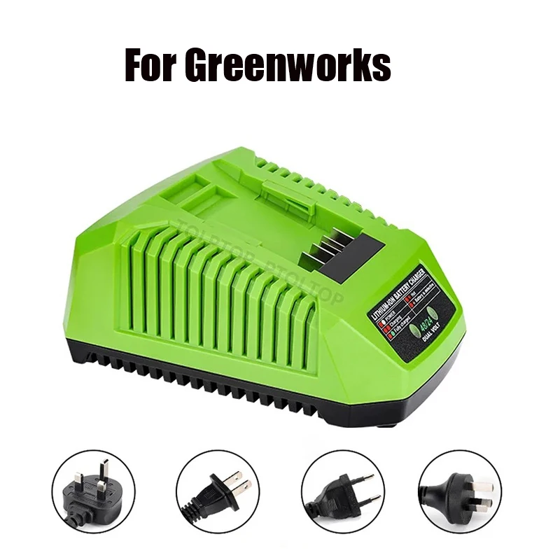 

HOT For Greenworks 40V Lithium Battery Replacement Charger Power Tools For Green works Original Battery Portable Charging