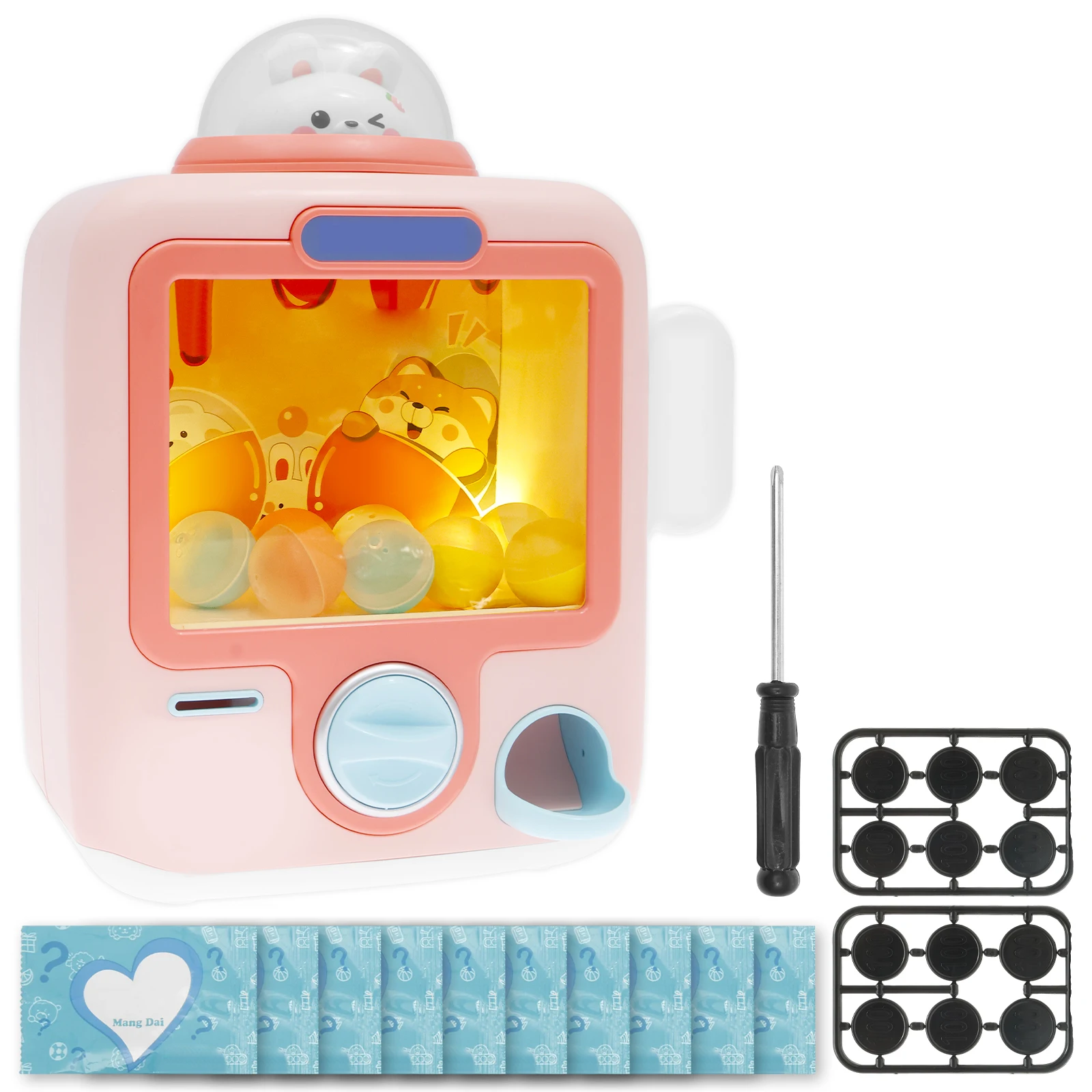 

Мини-пластмассовый торговый автомат, игрушка для детей - забавный настенный диспенсер для конфет, координация рук и глаз, игра с когтями, сенсорное игровое оборудование, подарок