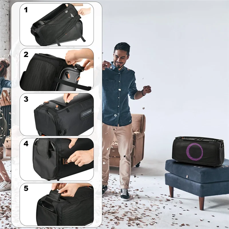 

Пылезащитный чехол для динамика Txesign для портативного Bluetooth-динамика Partybox On-The-Go, защитный чехол, сетчатая противоскользящая крышка, крышка динамика