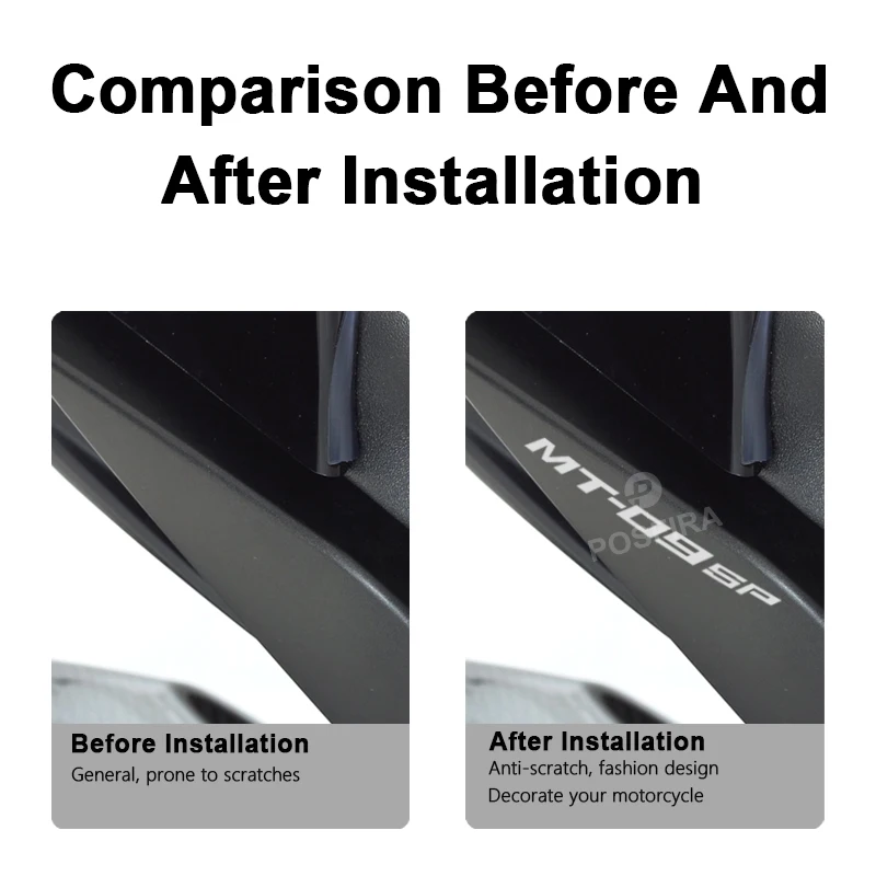 POSFIRA オートバイステッカー防水デカールヤマハ MT09 MT 09 MT-09 SP 2018-2025 2024 2023 アクセサリーバイクステッカー