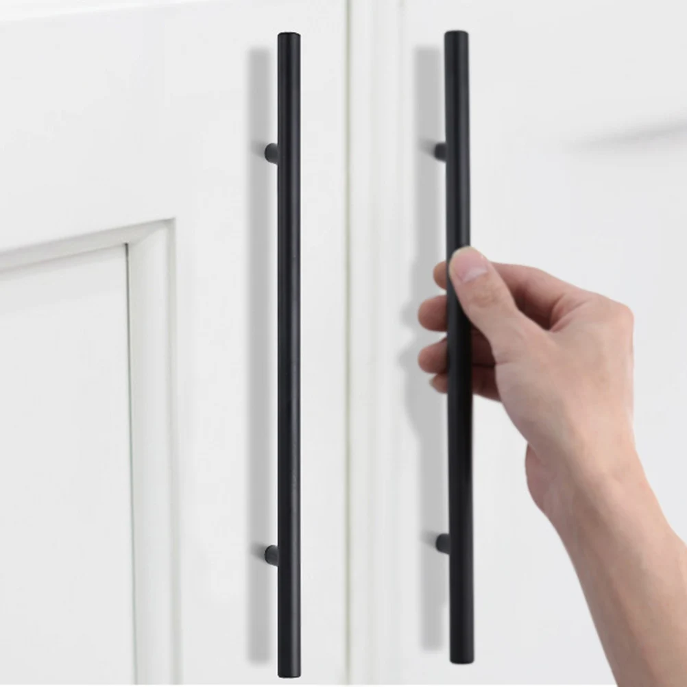 

5 Pcs Cabinet H Door Knob Stainless Steel Finish Pull Furniture Home House Kitchen Wardrobe Drawer