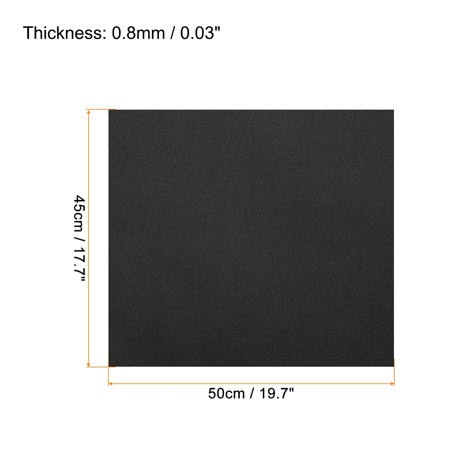 Uxcell 5pcs EVA Foam Sheets 19.7 x 17.7 Inch 0.8mm Thick Crafts Foam Sheets for Costumes, Arts and Crafts Projects