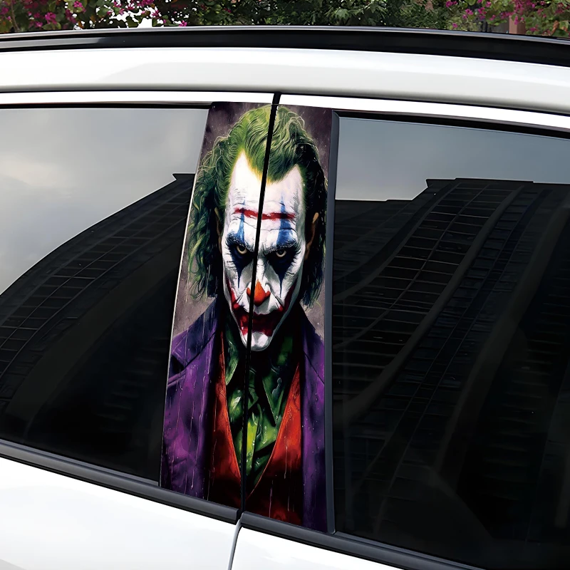 Auto Joker Stickers Auto B-Stijl Vinyl Stickers Waterdichte Auto Center Kolom Cartoon Cover Krassen Auto Accessoires