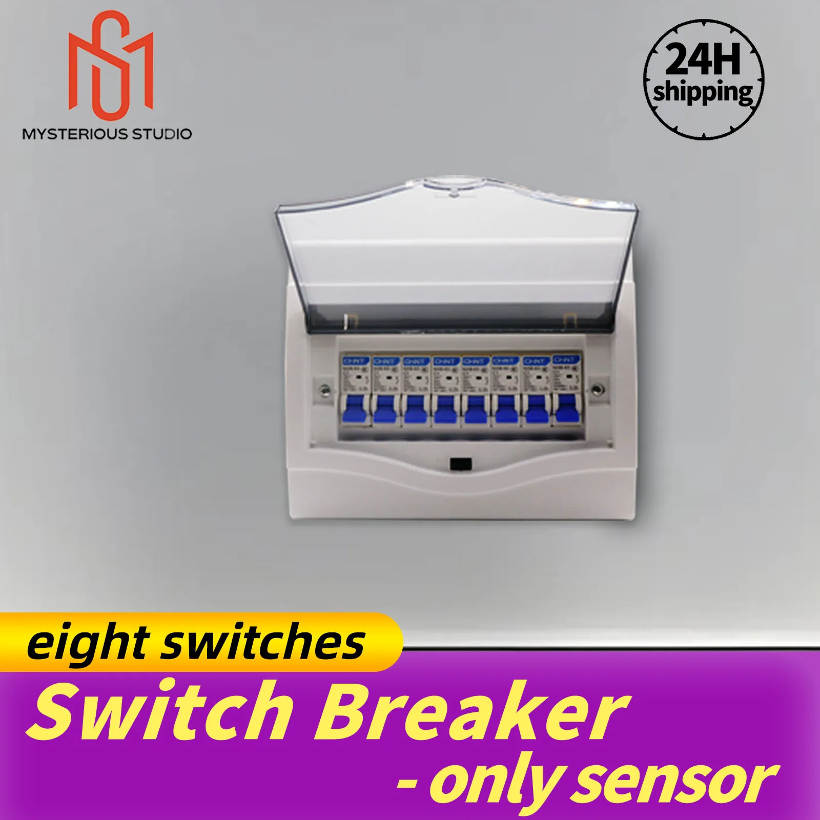 mysterious-studio-escape-room-game-prop-superb-gy-1987-switch-breaker-8-solo-interruptores