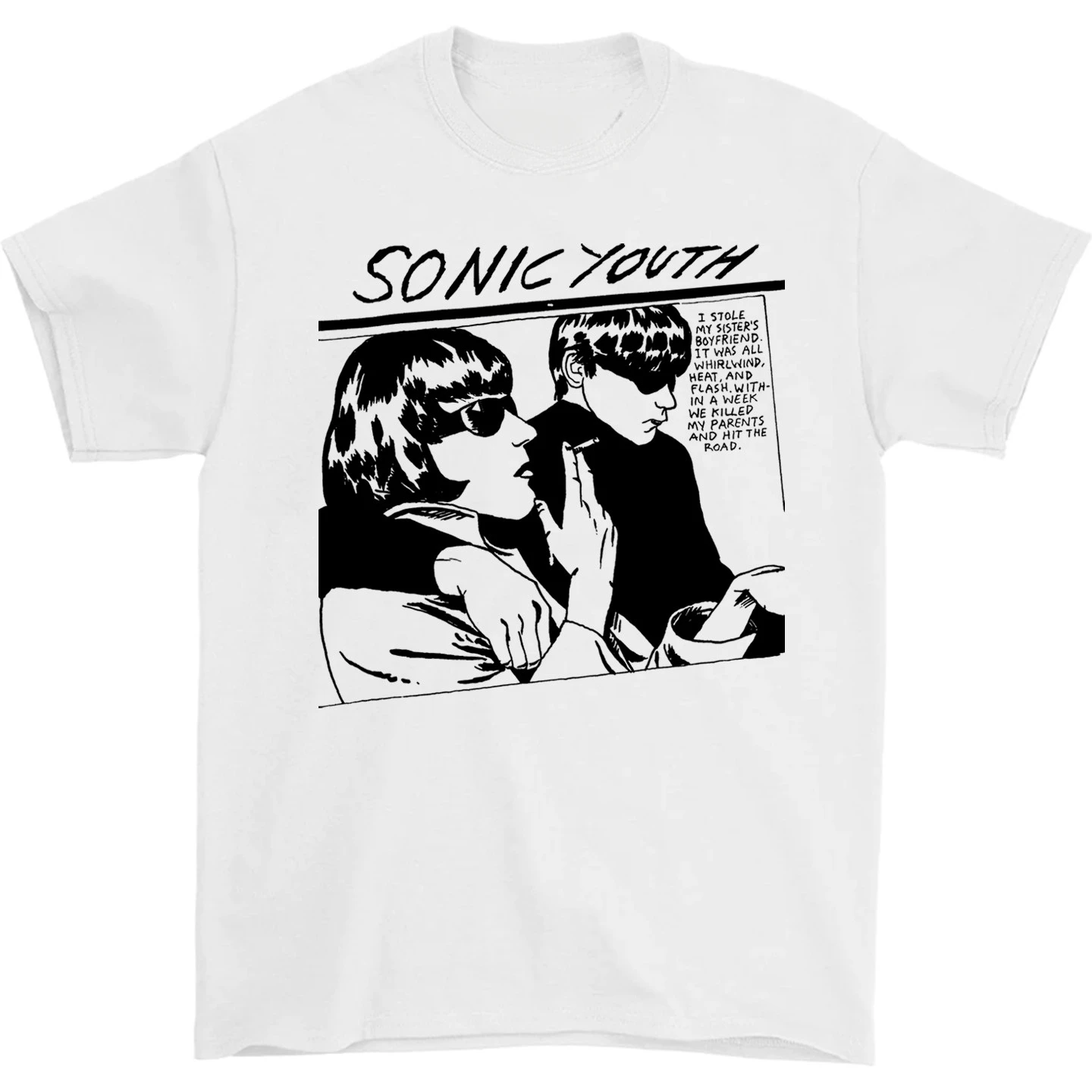 SONIC YOUTH Sonic Youth Band Rock Punk Casual T-Shirt Luxus-Band-Marken-Top für Herren und Damen – Detail 6