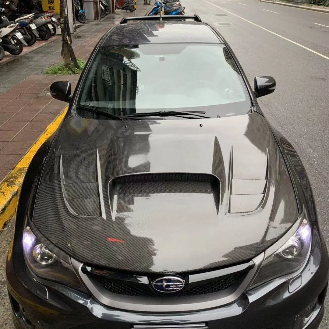 Suitable for 2008-2014 Impreza WRX STI Modification Upgraded WRC Carbon Fiber Front Cover