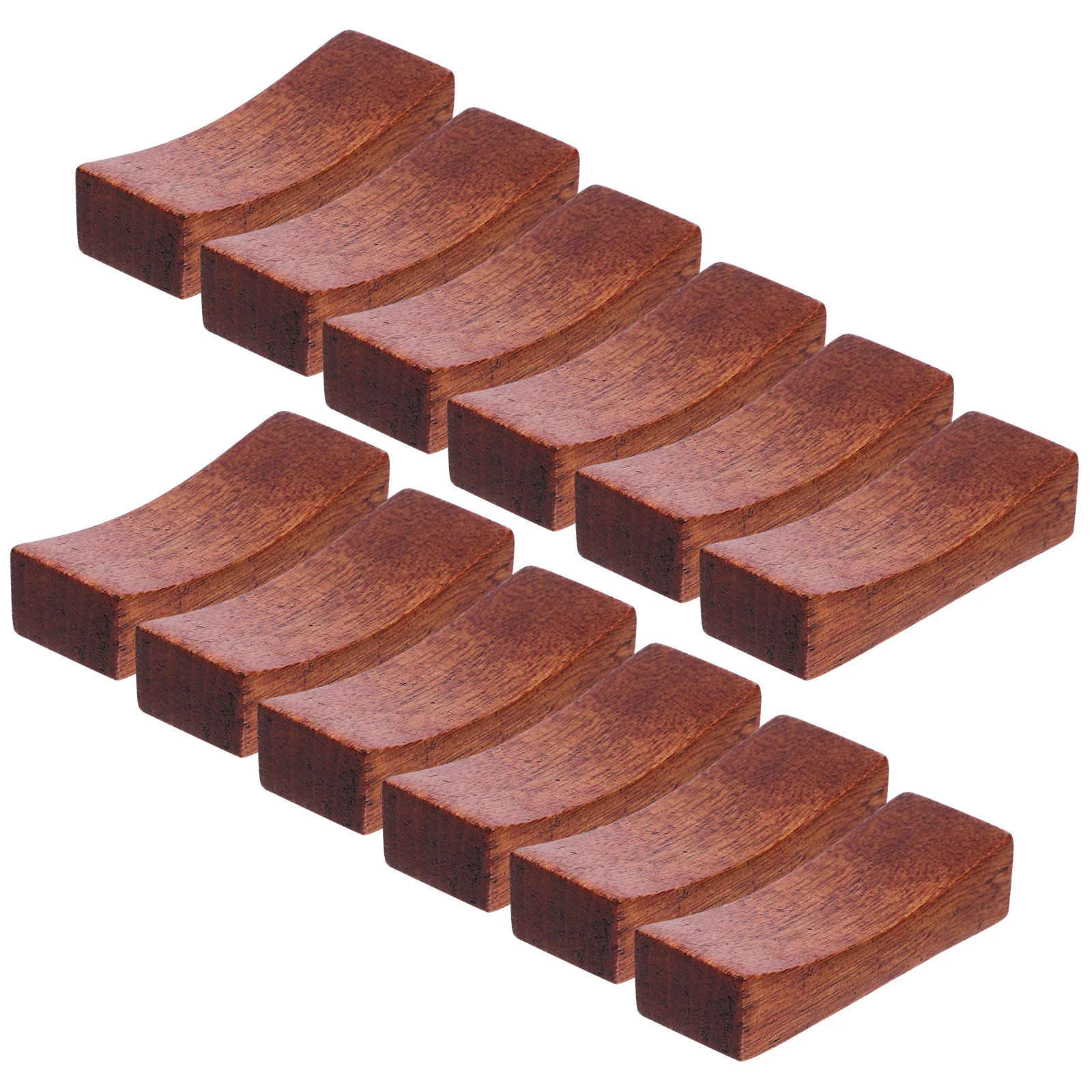 

12pcs Wooden Chopsticks Rest Holder Japanese Style Lacquer Color Decor Kitchen Utensils